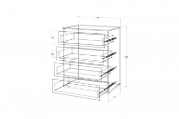 Комод Лиана графит (Зарон) в Сухом Логу - suhoj-log.mebel-e96.ru