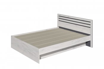 Кровать двуспальная Лиана графит (Зарон) в Сухом Логу - suhoj-log.mebel-e96.ru
