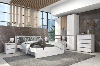 Спальный гарнитур Лиана графит, модульный (Зарон) в Сухом Логу - suhoj-log.mebel-e96.ru