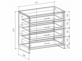 Комод Либерти (Росток) в Сухом Логу - suhoj-log.mebel-e96.ru