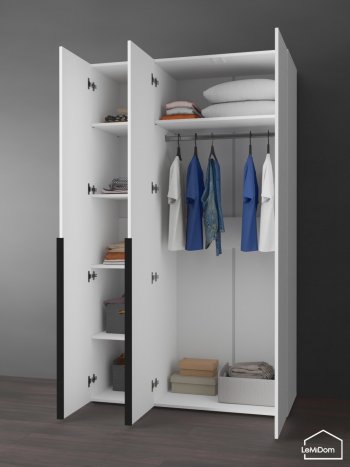 Шкаф Linnea MHR-3-1 2050х1200х510 (Белый-М 11.1.1) в Сухом Логу - suhoj-log.mebel-e96.ru