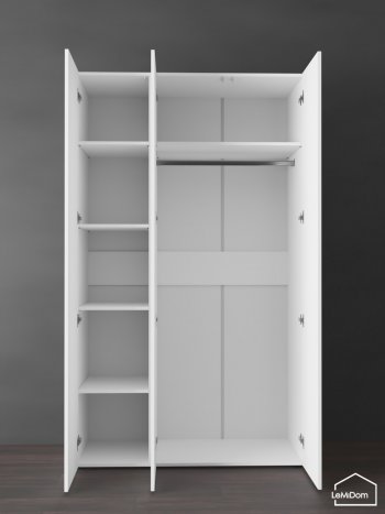 Шкаф Linnea MHR-3PO-1 2050х1200х510 (Белый-М 11.1.1) в Сухом Логу - suhoj-log.mebel-e96.ru