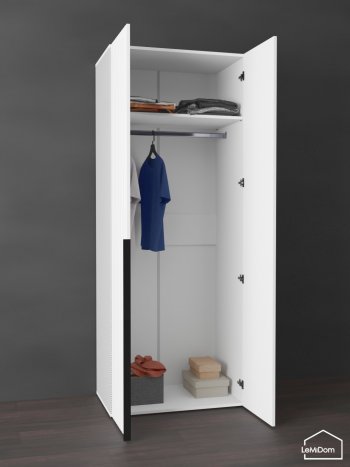 Шкаф Linnea MHR-2 2050х800х510 (Белый-М 11.1.2) в Сухом Логу - suhoj-log.mebel-e96.ru