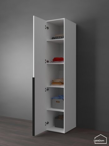 Шкаф Linnea MHR-1-2 2050х400х510 (Белый-М 11.1.2) в Сухом Логу - suhoj-log.mebel-e96.ru