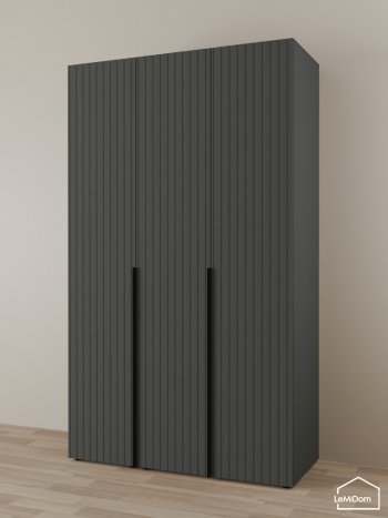 Шкаф Linnea MHR-3-1 2050х1200х510 (Графит-М 11.1.25) в Сухом Логу - suhoj-log.mebel-e96.ru