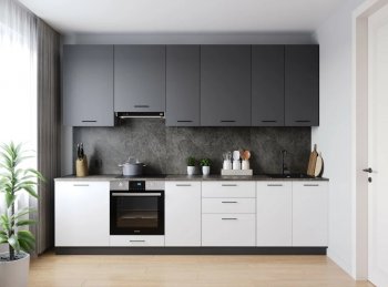 Кухонный гарнитур высокий Лофт 3000 мм (Санвут) в Сухом Логу - suhoj-log.mebel-e96.ru