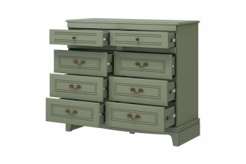Комод 8 ящиков Лорето, зеленый самшит (БМ) в Сухом Логу - suhoj-log.mebel-e96.ru
