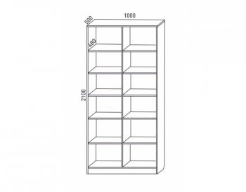 Шкаф распашной 1000 мм М6-2.4 Б+Б 100 (М6) в Сухом Логу - suhoj-log.mebel-e96.ru