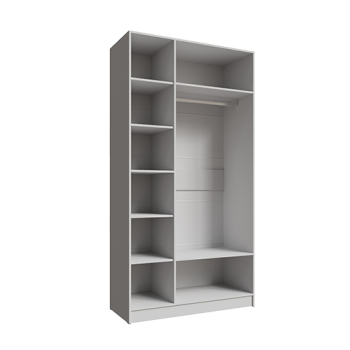 Шкаф Мадрид 1200 мм без зеркала белый (Текс) в Сухом Логу - suhoj-log.mebel-e96.ru