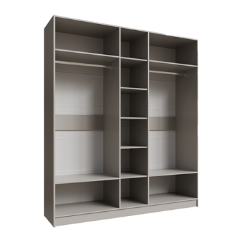 Шкаф Мадрид 2000 мм без зеркала, кашемир (Текс) в Сухом Логу - suhoj-log.mebel-e96.ru