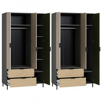 Шкаф 1200 мм Марвэл 16.317.03 зеленый (Моби) в Сухом Логу - suhoj-log.mebel-e96.ru