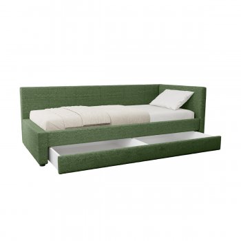 Кровать одинарная Марвэл зеленая (Моби) в Сухом Логу - suhoj-log.mebel-e96.ru