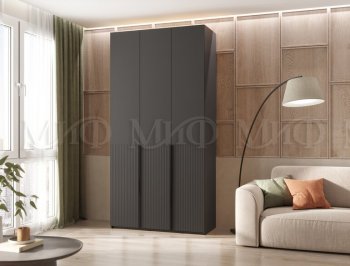 Шкаф 1200 мм Марвэл с доп. ящиками, графит (Миф) в Сухом Логу - suhoj-log.mebel-e96.ru