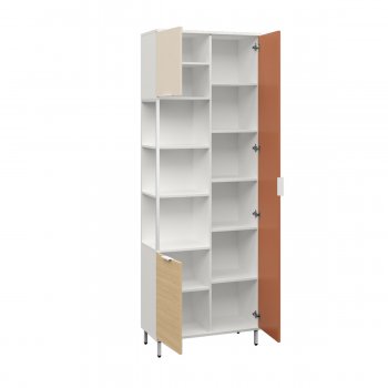 Шкаф комбинированный Марвэл 13.22 бел (Моби) в Сухом Логу - suhoj-log.mebel-e96.ru