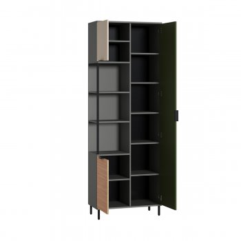 Шкаф комбинированный Марвэл 13.22 сер (Моби) в Сухом Логу - suhoj-log.mebel-e96.ru