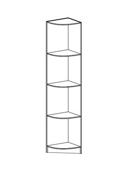 МАШЕНЬКА ПУ 201 угловой скос (0,38х2,02х0,38) в Сухом Логу - suhoj-log.mebel-e96.ru | фото