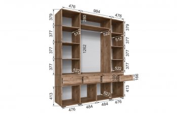 Шкаф 2000 мм Мерида крафт табачный/белый (Микон) в Сухом Логу - suhoj-log.mebel-e96.ru