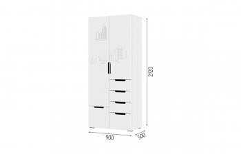 Шкаф 2-х ств. 900 мм Миа ШК 052 (СтендМ) в Сухом Логу - suhoj-log.mebel-e96.ru