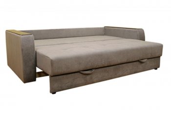 Диван Милан 3, НПБ, ткань Монако 06 (серый) (Хит Диван) в Сухом Логу - suhoj-log.mebel-e96.ru