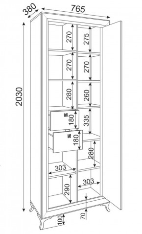 Библиотека Саванна М21 (Риннер) в Сухом Логу - suhoj-log.mebel-e96.ru