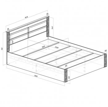 Кровать двуспальная Монако КР-16 кашемир (БТС) в Сухом Логу - suhoj-log.mebel-e96.ru
