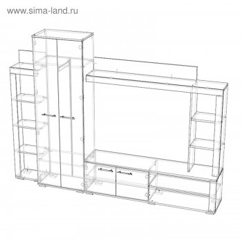Стенка Монако (Лин) в Сухом Логу - suhoj-log.mebel-e96.ru