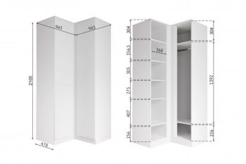 Угловой шкаф Мори графит (ДСВ) в Сухом Логу - suhoj-log.mebel-e96.ru