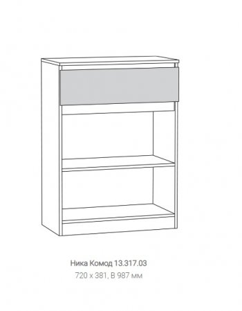 Комод Ника 13.317.03 в Сухом Логу - suhoj-log.mebel-e96.ru