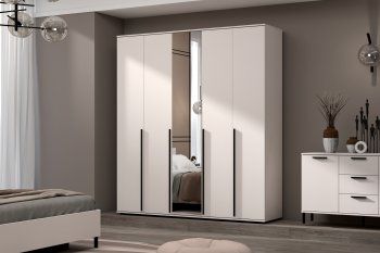 Шкаф 2000 мм Норден с зеркалом (Зарон) в Сухом Логу - suhoj-log.mebel-e96.ru