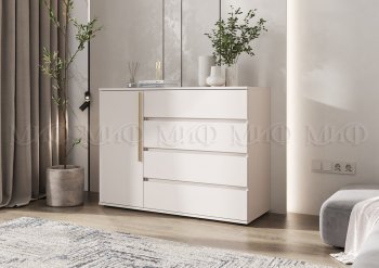 Комод 1 дверь 4 ящика (1200) Норд, кашемир (Миф) в Сухом Логу - suhoj-log.mebel-e96.ru