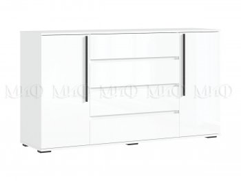 Комод 2 двери 4 ящика (1600) Норд, белый (Миф) в Сухом Логу - suhoj-log.mebel-e96.ru