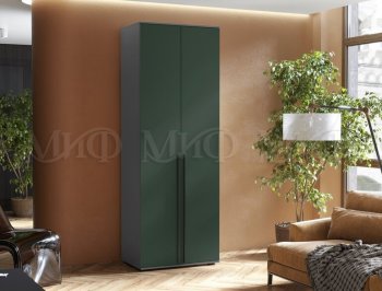 Шкаф 800 мм 2-х ств. Норд графит/изумруд (Миф) в Сухом Логу - suhoj-log.mebel-e96.ru