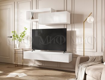 Стенка Норд-2 белый глянец (Миф) в Сухом Логу - suhoj-log.mebel-e96.ru