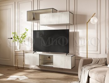 Стенка Норд-1 дуб крафт белый (Миф) в Сухом Логу - suhoj-log.mebel-e96.ru