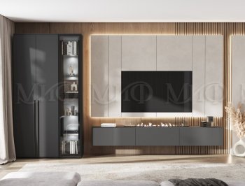 Стенка Норд графит (Миф) в Сухом Логу - suhoj-log.mebel-e96.ru