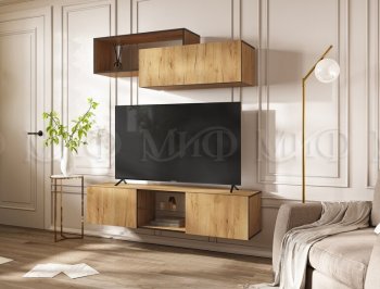 Стенка Норд-1 дуб крафт (Миф) в Сухом Логу - suhoj-log.mebel-e96.ru