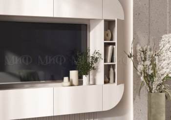 Стенка Норд (Зона ТВ), кашемир (Миф) в Сухом Логу - suhoj-log.mebel-e96.ru