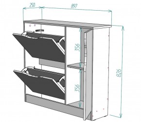 Обувница W32 (Белый) в Сухом Логу - suhoj-log.mebel-e96.ru