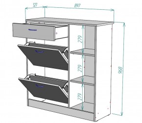 Обувница W33 (Белый) в Сухом Логу - suhoj-log.mebel-e96.ru