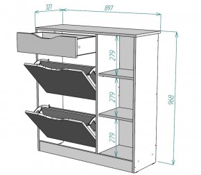 Обувница W34 (Белый) в Сухом Логу - suhoj-log.mebel-e96.ru