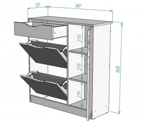 Обувница W36 (Белый) в Сухом Логу - suhoj-log.mebel-e96.ru