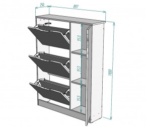 Обувница W40 (ЯШС) в Сухом Логу - suhoj-log.mebel-e96.ru