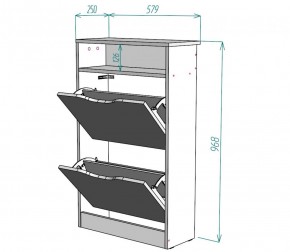 Обувница W6 (Белый) в Сухом Логу - suhoj-log.mebel-e96.ru