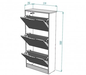 Обувница W8 (Белый) в Сухом Логу - suhoj-log.mebel-e96.ru