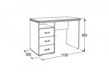 Письменный стол Ольга-13 в Сухом Логу - suhoj-log.mebel-e96.ru