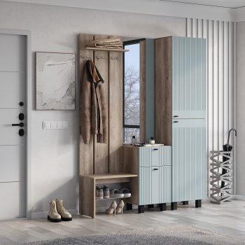 Прихожая Олива комп.1 шарли бриз (БТС) в Сухом Логу - suhoj-log.mebel-e96.ru
