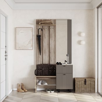 Прихожая Олива муссон софт, модульная (БТС) в Сухом Логу - suhoj-log.mebel-e96.ru