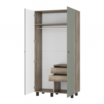 Стенка Олива комп.3 эвкалипт софт (БТС) в Сухом Логу - suhoj-log.mebel-e96.ru