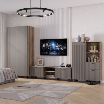Стенка Олива комп.3 муссон (БТС) в Сухом Логу - suhoj-log.mebel-e96.ru