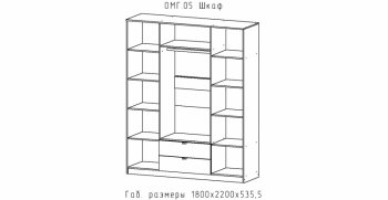 Шкаф 1800 мм Омега (АстридМ) в Сухом Логу - suhoj-log.mebel-e96.ru